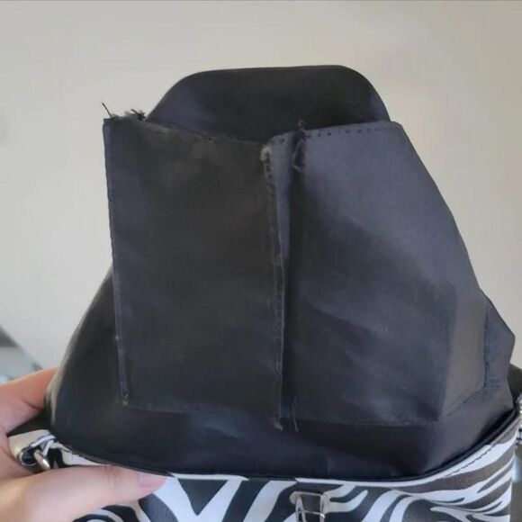 Y2k vintage emo scene zebra print crossbody bag - Picture 7 of 8